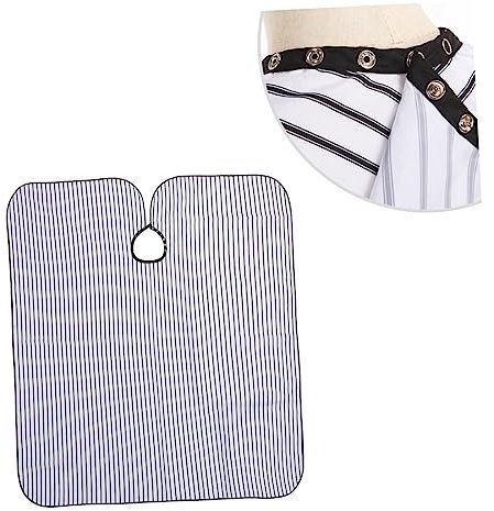 HAKIDZEL 1pezzi Sciarpa Da Parrucchiere Panno Per Taglio Di Capelli Chiusura Automatica Protezione Per Vestiti Accessori Per Tinture e Permanenti