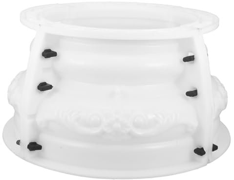 HOMSFOU Stampo per Base Colonna Romana in Plastico Beige Resistente a Uso Ripetuto Design Elegante, Facile da Usare per Decorazioni Fai da Te