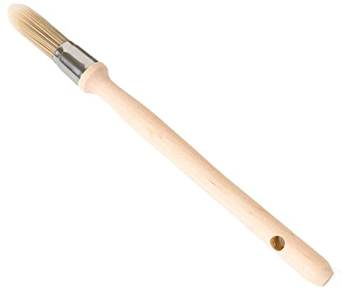 Fegtrtyoa Strumenti per Rifinire la Pittura, Pennello Piccolo per Pareti da 0,6 Pollici, Riparazione, Strumenti per la Pittura Dei Bordi, Pennello Rotondo per Bordi Delle Pareti Della Casa