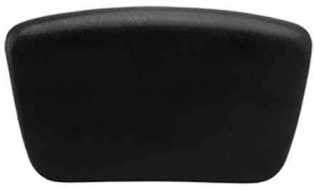 Baignoire en PU - Coussins Bain Spa Soutien La Tête | Confortable Imperméable Oreiller De Bain Ergonomique 28x17 cm (Noir)