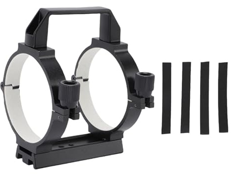 Topiky Anneau de Télescopal, Pince à Tube Optique avec Alliage D'aluminium avec Bandes Rembourrées et Hirondelle pour Télescopes Astronomiques de 80 Mm à 90 Mm
