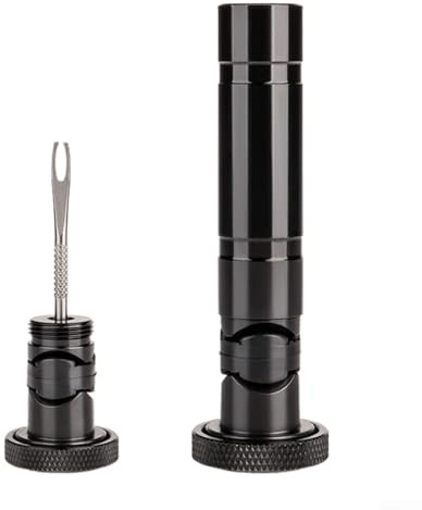Kit d'outils de réparation de pneus de vélo, système de pneu sans chambre à air en alliage d'aluminium avec boîte de rangement antidérapante pour guidon (noir)