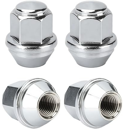 IGXX 4 st Hjulmuttrar M12x1,5, 19 mm Sexkantiga Hjulmuttrar i Legering för Ford Lincoln, Universella