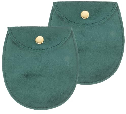 KOMBIUDA Custodia Protettiva Graffi e Sporco Contro Retrò e Portatile da Tasca Verde 2 Pezzi Stile Conservare Tasche per Orologio Orologi