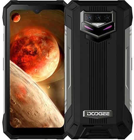 DOOGEE S89 Android 12 Rugged Smartphone, 12000mAh Battery, Helio P90 8GB+128GB, 48MP Triple Camera(20MP IR Night Vision), IP68 Waterproof Mobile Phone, 6.3 FHD+, Wireless Charge GPS NFC Orange