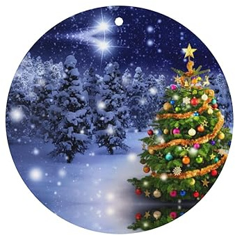 Lot de 6 désodorisants pour voiture Motif sapin de Noël