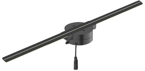 Namvo 3D-Hologramm-Fan – Hologramm-Fan, künstliche Intelligenz, 3D-LED-Werbe-Hologramm-Fan mit bloßem Auge, Hologramm-Fan-Projektor, holografische Anzeige für Geschäftsläden, Geschäfte