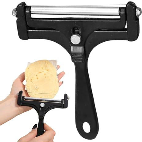 Coupe-fromage avec fil | Trancheuse à fromage pour bloc de fromage – Trancheuse à fromage de cuisson coupe-fromage recourbe-rasoir pour mozzarella raclette à mozzarella, trancheuse à fromage réglable
