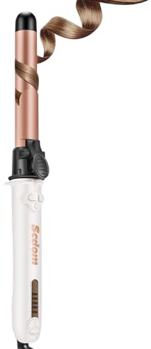 Rizador de Pelo Automático, Rizador Automático con Abrazadera, 5 Configuraciones de Calor Cable Eléctrico Giratorio de 360°, Rizador de pelo Giratorio Automático Función de Reinicio Automático (26MM)