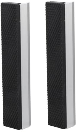 DECOMELODY Protections Magnétiques pour Mâchoires Étau Inserts Aluminium Antidérapants et Durables pour Protection Jeu de Pads Serrage avec Bande Caoutchouc et Aimants Intégrés