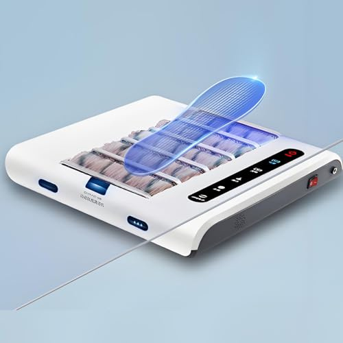 DowPie Nettoyeur de Semelles de Chaussures entièrement Automatique et sans Eau, polisseuse de Chaussures électrique à Aspiration puissante de 1000 Pa, laveuse à Induction Intelligente de 260 TR/Min