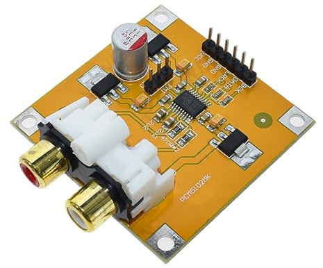 BUBEFSKD Adaptador analógico digital I2S PCM5102, configurable, compatible con reducción de ruido, módulo adaptador analógico compatible con múltiples configurables