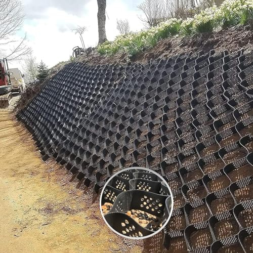 2 tums uppfartstabilisator – skärbar rakapparat för grus cementsand – perfekt för trädgårdsskjul, uppfarter och uteplatser – 6 x 9 m (20 x 30 fot) storlek