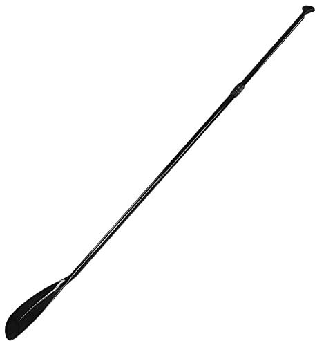 Funien Paddelbräda Paddel Kajak Paddelbåt Åre Justerbar Aluminiumstång Nylonpaddelblad 165-215 Cm Svart Platshållare med 50 Cm Teleskopområde för Surfing