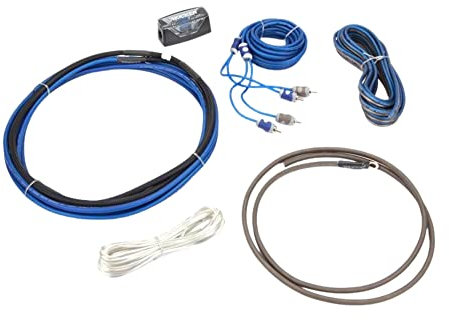 Kicker 46CK8 K-Series Kit de connexion complet pour amplificateur 8-AWG avec interconnexions RCA 2 canaux