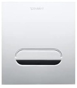 Duravit DuraSystem Actuation Plate A2 Electronic for Urinal, with Cleaning Function, 130x150 mm, zinc die-cast, WD50070; Color: Front Panel zinc die-cast, Chrome high Gloss