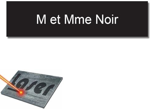 Mygoodprice - Placa para buzón autoadhesiva y personalizable de 10 x 2,5 cm, 1-3 líneas