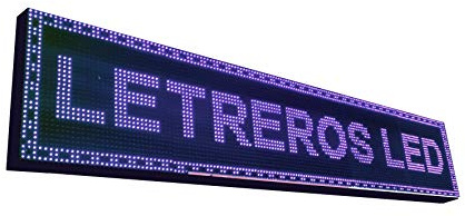 Cartel LED programable por WiFi/Letrero programable/Pantalla programable/Pantalla de Texto con Movimiento/Rótulo Luminoso (160x32 cm, Blanco)