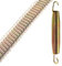 50x Trampolin Feder - 18 cm lang - mit 2 Haken - Federstahl Ø 1 mm - verzinkt - 180 mm