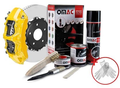 OMAC Kit de Peinture Compatible avec Étrier de Frein Universel Jaune