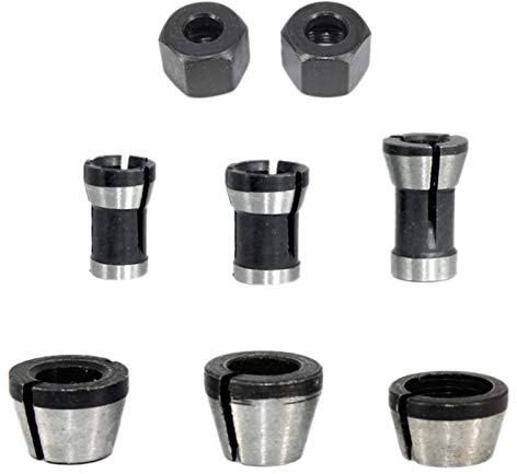 8-teiliges Set mit Routerzangen, Adapter für Bohrmaschinen, Gravur, Schneidemaschine, elektrische Schneidemaschine, Router, Fräser