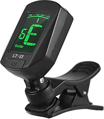 summina gitarrstämmare clip-on tuner digital elektronisk stämmare med LCD-skärm för gitarr bas fiol ukulele kromatisk