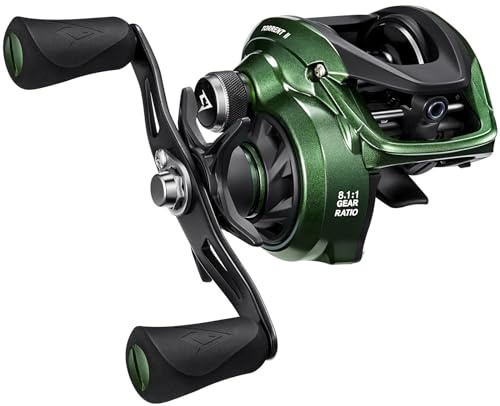 Piscifun Torrent II Baitcaster Fishing Reel, 20LB Max Drag Baitcasting Reel with Magnet Braking System, 6+1 Stainless Steel Bearings, 8.1:1 Gear Ratio Casting Reel, Green Right Hand Retrieve