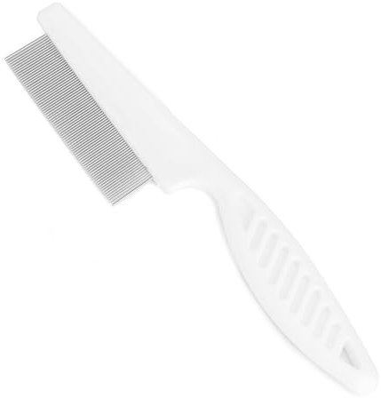 MYOWELL Flohkamm für Hunde & Katzen - Professioneller Hundekamm zum Entfernen von Flöhen, Tränenflecken und Schmutz sowie zum Entfernen von Knoten Feinzahnkamm für Hunde und Katzen - L