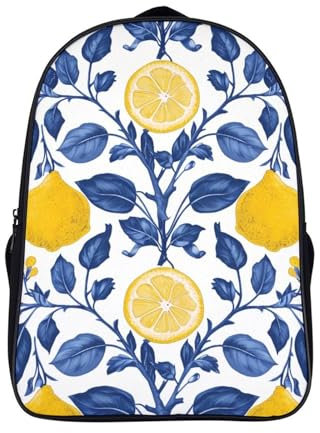 FPAKAKIIE Citronträd barnryggsäck – skolväskor för barn bokväska förskola förskola grundryggsäck lätt vandring resor vardaglig laptop bokväska ryggsäckar 40 x 28 x 16 cm, stil-2, 40x28x16cm