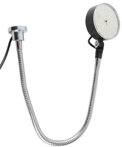 Magnetisk Arbetslampa LED-maskinljus 15W 1500LM 6500k Vittljus Flexibel Svanhals Magnetisk Bas för Svarv Arbetsbänk Symaskin Industriell Belysning (EU-)