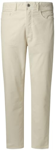 Pepe Jeans Pantaloni Slim da Uomo in Velluto a Coste Cinque Tasche, Beige (Bianco Avorio), 34, Beige (Bianco Avorio), 50