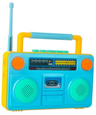 Toyvian Juguete de Radio de Simulación y Diseño Educativo Material Abs Resistente para Aprendizaje Temprano y Desarrollo Interactivo Color Aleatorio para Niños