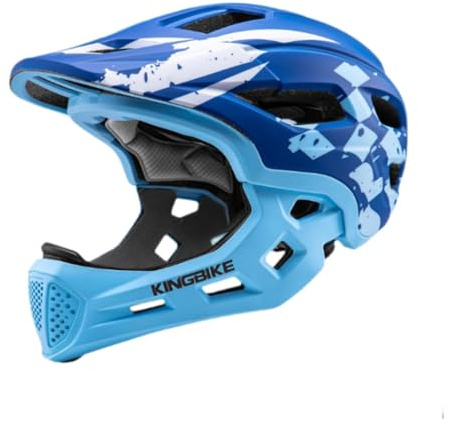 Harilla Casque de Vélo pour Enfants, Casque de Cyclisme pour Skateboard, Accessoires Cyclisme pour Enfants, Casque Intégral Réglable Antichoc pour Skateboard, Vélo, Roller, Bleu