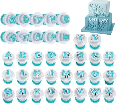 Buchstaben Ausstecher 36 Stück Ausstechformen Set