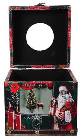 BESPORTBLE Boîte à Mouchoirs Carrée Bois Porte-mouchoirs pour Salle de Bain Boîte de Rangement pour Noël Étui à Mouchoirs Cube