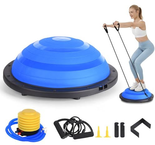 Balance Trainer Fitness Equipment | Half-Dome Balance Ball Exercise Platform for Core Strength, Stability & Flexibility | Home Functional Workout Gear