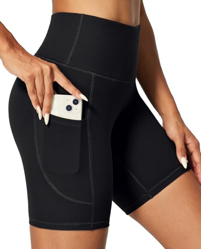 Gym Shorts for Women with Pockets,Running Cycling Shorts Women for Sport