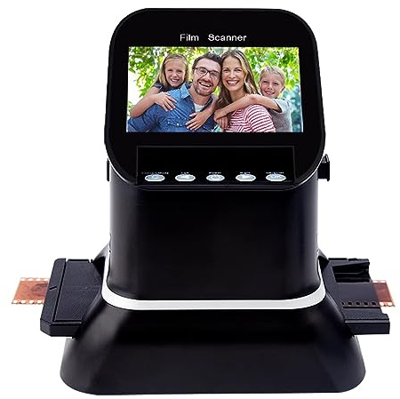NGARY Scanner De Film Numérique, Visionneuse De Diapositives Haute Résolution avec Écran LCD 4,3 '', Convertit Les Films 120, 35 Mm, 135, 127, 126 Films Et Diapositives en Images JPEG 22 Mégapixels