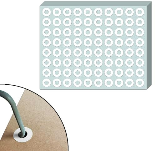 3600 Stück - Lochverstärker Selbstklebend, Verstärkungsringe Lochverstärkungsringe Ringlochverstärker - Weiß