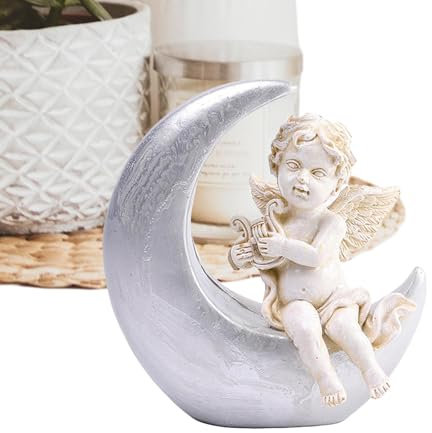 Statua d'angelo da giardino all'aperto - Statue da giardino d'angelo all'aperto | Figura di angelo da giardino tranquillo Decorazione statua di angelo da giardino, statuetta di angelo da preghiera