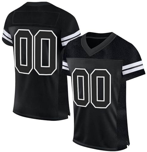 Personalisiertes American Football Trikot Print/Embroidery mit Namen Nummer Blank Practice Jersey Shirts Hip Hop Party Trikot für Herren Damen Kinder