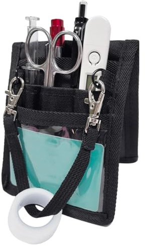 Nurse Fanny Pack, Vet Nurse Pouch Waist Bag, Gear Pocket Nursing Fanny Pack for Nurses, Nursings Organizer Belt Medical Gear Hip Bag, Utility Storage Multi-Compartment Nursing Bags with Tape Holder