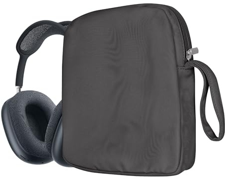 kwmobile Hörlursväska för Over Ear-hörlurar kompatibla med Apple AirPods Max-fodral – Fodral för hörlurar – resefodral – mörkgrå