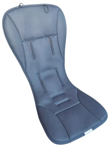 Colchoneta Confort 2 Dual | Reversible para Silla bebé. Forma de Butterfly Funda Compatible con Sillas BB. Ajuste ergonómico - Azul