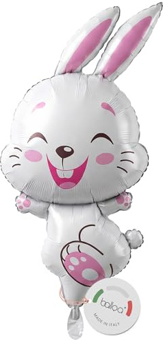 balloa Folieballong XXL Dansande påskhare, heliumballong Barnfödelsedagsdekoration, luftballong påskhare för fest, barnfest vårdekoration, present till påsk, påskdekoration påskharballong, 72 cm