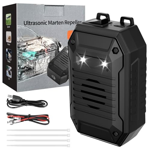 Suevut Ahuyentador de Ratas para Coche USB y 12V,Repelente Ultrasónico de Animales