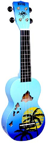 Mahalo Ukulele MD1HABUB Sopran Hawaii-Inseln Finish blau glänzend