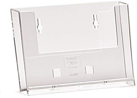 Taymar® Porte-cartes postales/porte-prospectus mural en format A6 paysage, transparent