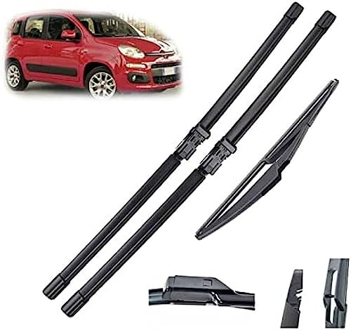 Balais d'essuie-Glace de Pare-Brise, pour Fiat, pour Panda 3 2012-2019 vitre de hayon Avant arrière 2013 2014 2015 2016 2017 2018 essuie-Glaces