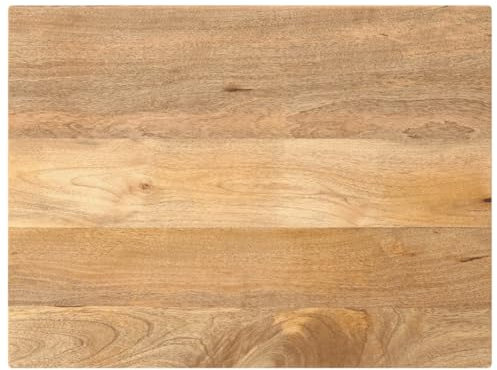 vidaXL Tischplatte, Holzplatte für Esstisch Couchtisch, Massivholzplatte Rustikales Design, Ersatztischplatte, 70x60x2,5cm Rechteckig Massivholz Mango